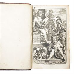 Suetonius Caius Tranquillus – 'Opera' with commentary by Samuel Pitiscus, published Utrecht: Franciscus Halma, 1690, First edition. An exceptional association copy, inscribed on the endpapers by Sir William Hamilton: “William Hamilton / Napoli,” and by Lady Emma Hamilton, who dates her signature “1797.” A further inscription reads, “Given me by my dear Sir William / Napoli,” a reference to the time when both Hamiltons were in Naples in 1797, during the height of their celebrated association with Horatio Nelson. Bound in full calf, with ribbed spines and gilt lettering.

Provenance: The Library of Sir William Hamilton; Lady Emma Hamilton; by descent to a cousin in Edinburgh (according to a memorandum by Andrew Baxendine, bookseller, 1892); later handled by George Bayntun, Bath (letters dated 1985 present).
The 1690 Utrecht edition, with Samuel Pitiscus’s seminal commentary, was a landmark in classical scholarship and perfectly reflects Sir William Hamilton’s deep antiquarian interests, particularly in Roman history.