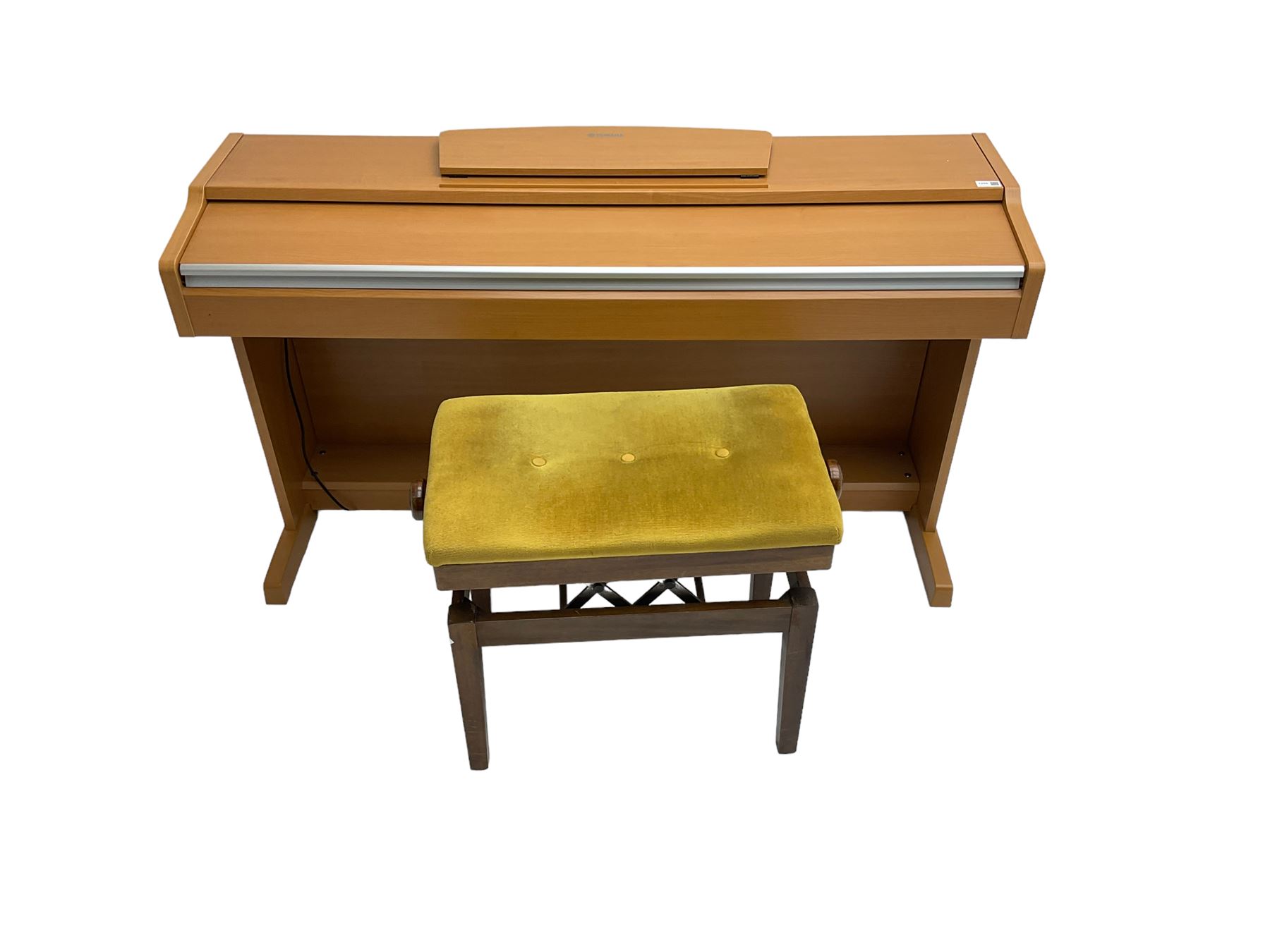 Yamaha YDP131 digital piano, in light wood case, with stool