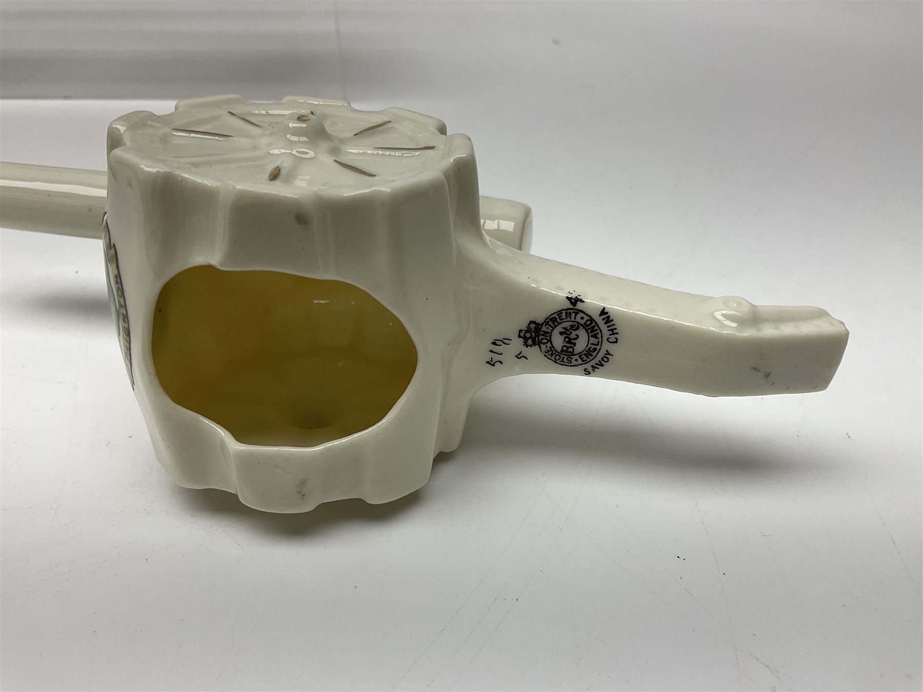 Ten WW1 crested china military models of tanks and field guns; various makers including Goss, Grafton China, Arcadian China, Savoy China etc; various crests including Portsmouth, Brighton, Pendleton, Paignton, Cowes, Flamborough etc (10)