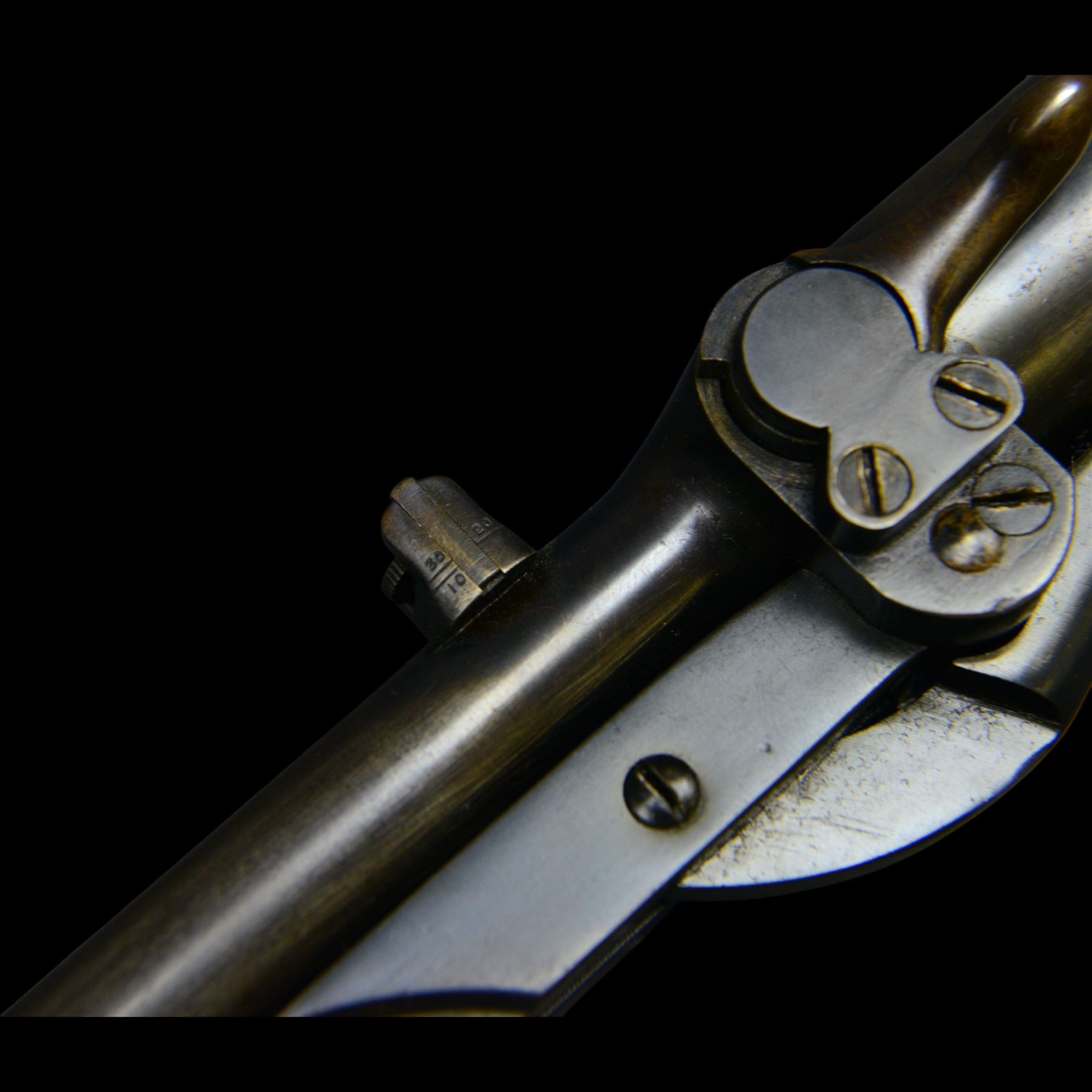 B.S.A, L model .177 air rifle No.L31512, circa 1927, overall L101cm