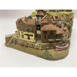 Lilliput Lane Whitby Harbour, limited edition 557/850, with certificate of authenticity and original box, H15cm