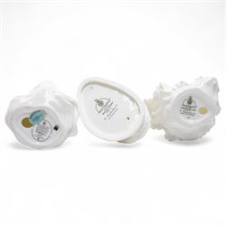 Eleven Royal Doulton figures, including Miss Demure HN1402, Ninette HN4717, Janet HN1537, Embrace HN4258 etc 