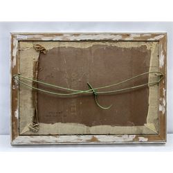 Tom Lowery (20th century): Racing Yacht 'Phylene' off the Needles Isle of Wight, oil on canvas covered board signed and dated 1968, titled verso 49cm x 75cm