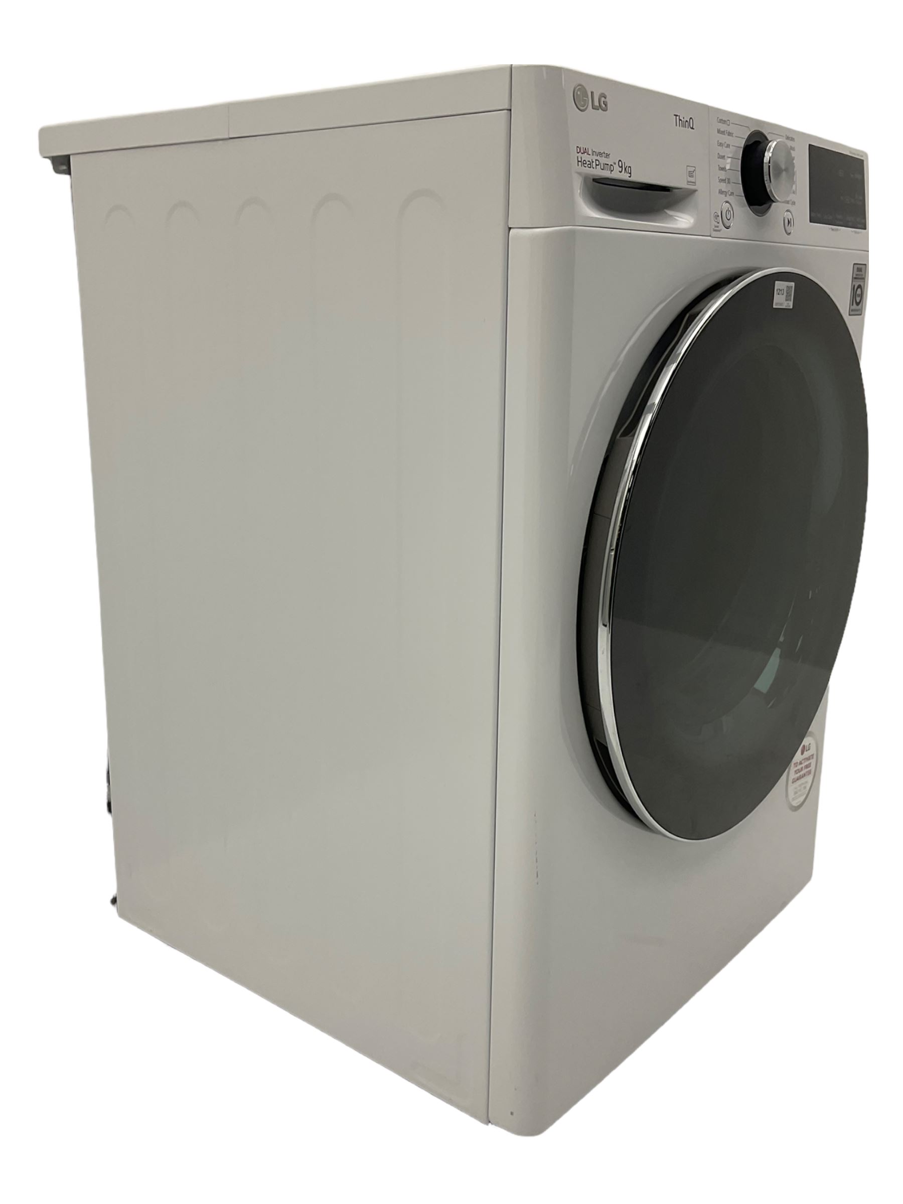 LGThinQ FDV909W Heat Pump 9kg tumble dryer