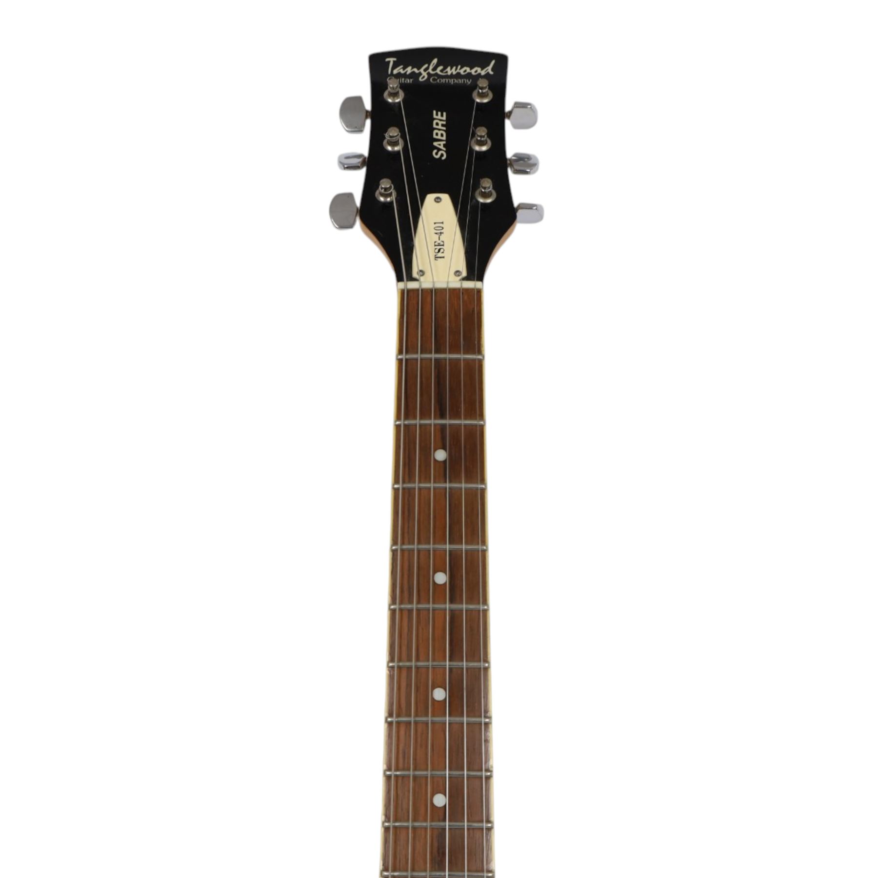 Tanglewood Sabre TSE-401 six-string electric guitar in ochre, L100cm 