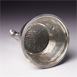 George III silver wine funnel engraved with a monogram L13cm London 1794 Maker Henry Chawner