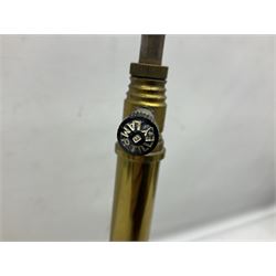 Mid century Tilley Table Model parffin lamp, with Tilley Durosil 182 glass globe shade, H53cm