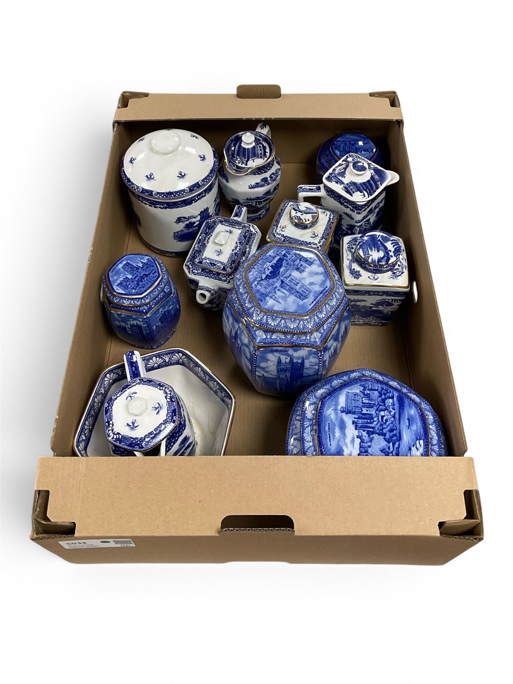 Collection of Wade Ringtons ceramics including Millennium 2000 tea caddy, 1995 Maling jug and 1991 Maling jar