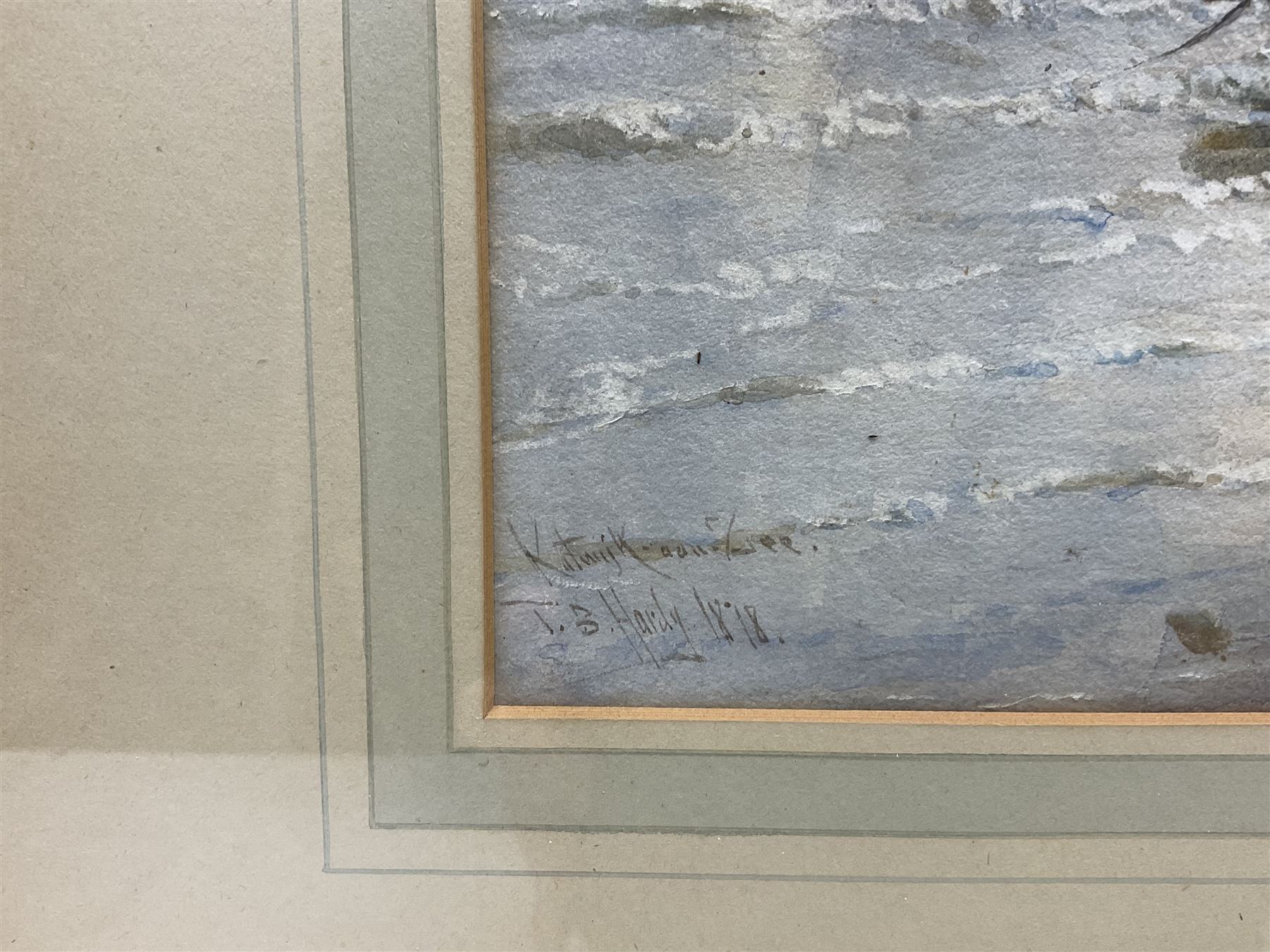 Thomas Bush Hardy RA RBA (British 1842-1897): Unloading the Boats at 'Katwijk aan Zee', watercolour signed titled and dated 1878, 32cm x 50cm 