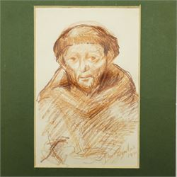 John Gilbey Bowles (British 1929-2011): Religious and Military Figures, collection of nineteen sketches of portraits of religious and military figures including Jesus, John the Baptist, pilgrimage scene, Napoleonic soldier, Royalist and various others throughout the ages, signed inscribed and dated max 18cm x 26cm (19) (unframed)
