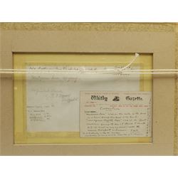 Derek Carpenter (British 1936-2010): Sandsend from the Ness, pastel signed 32cm x 35cm; L Tindall (Late 20th century): The Ness Sandsend, watercolour signed 13cm x 23cm; 'Mulgrave Inn Upgang' Whitby, early 20th century watercolour indistinctly signed and extensively inscribed verso 14cm x 22cm (3)