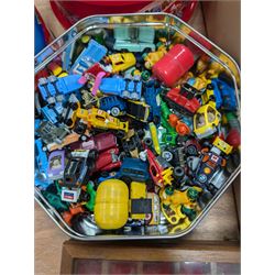 Large collection of Kinder Egg toys, together with other figures and collectables