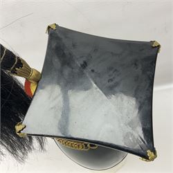 Lancers cap with original 19th century fittings for the 16th Lancers on a modern fibre glass shell with liner