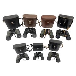 Seven cased pairs of Swift binoculars, t