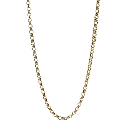  Gold belcher chain necklace, stamped 9k, approx 11.3gm   