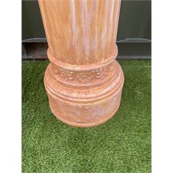 Bust on pedestal, plaster, female portrait  - THIS LOT IS TO BE COLLECTED BY APPOINTMENT FROM DUGGLEBY STORAGE, GREAT HILL, EASTFIELD, SCARBOROUGH, YO11 3TX