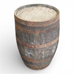 Three Rustic oak coopered barrels