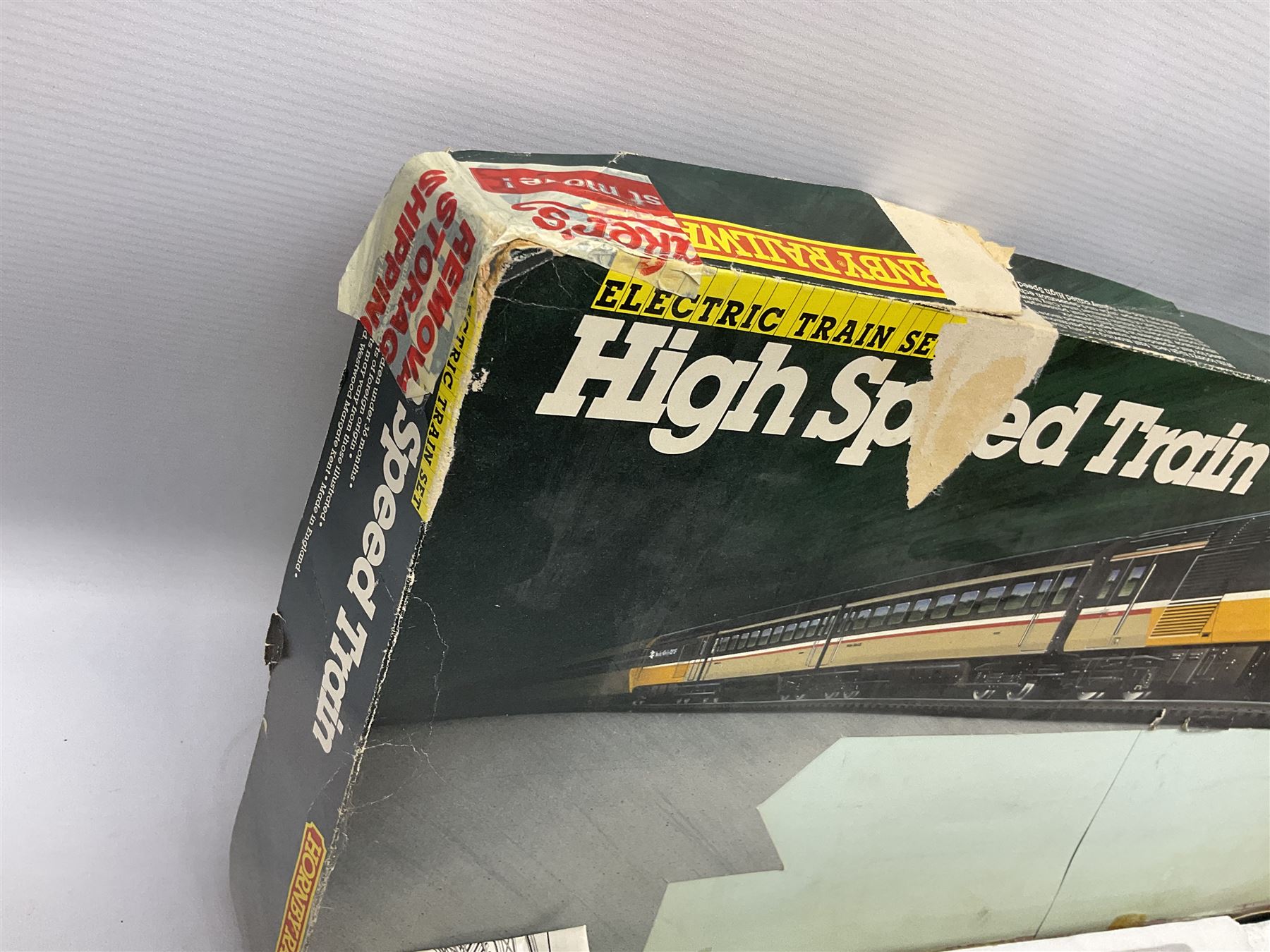 Hornby '00' gauge - Intercity 125 2-car set Nos.43010 & 43011 with one coach in original box with track and additional 4-6-0 locomotive and tender No.7476 and goods wagon; and another similar HST Intercity 125 2-car set Nos.43125 & 43126 with two coaches in original box with track and controller (2)