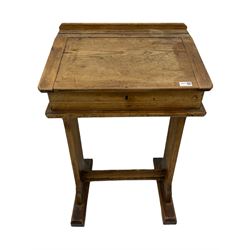 Pitch pine school/clerks desk
