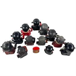Collection of cast iron Jolly money boxes 