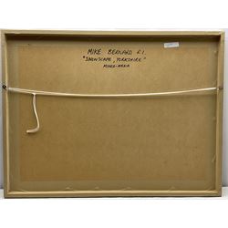 Mike Bernard (British 1957-): 'Snow Scape Yorkshire', mixed media signed, titled verso 38cm x 58cm