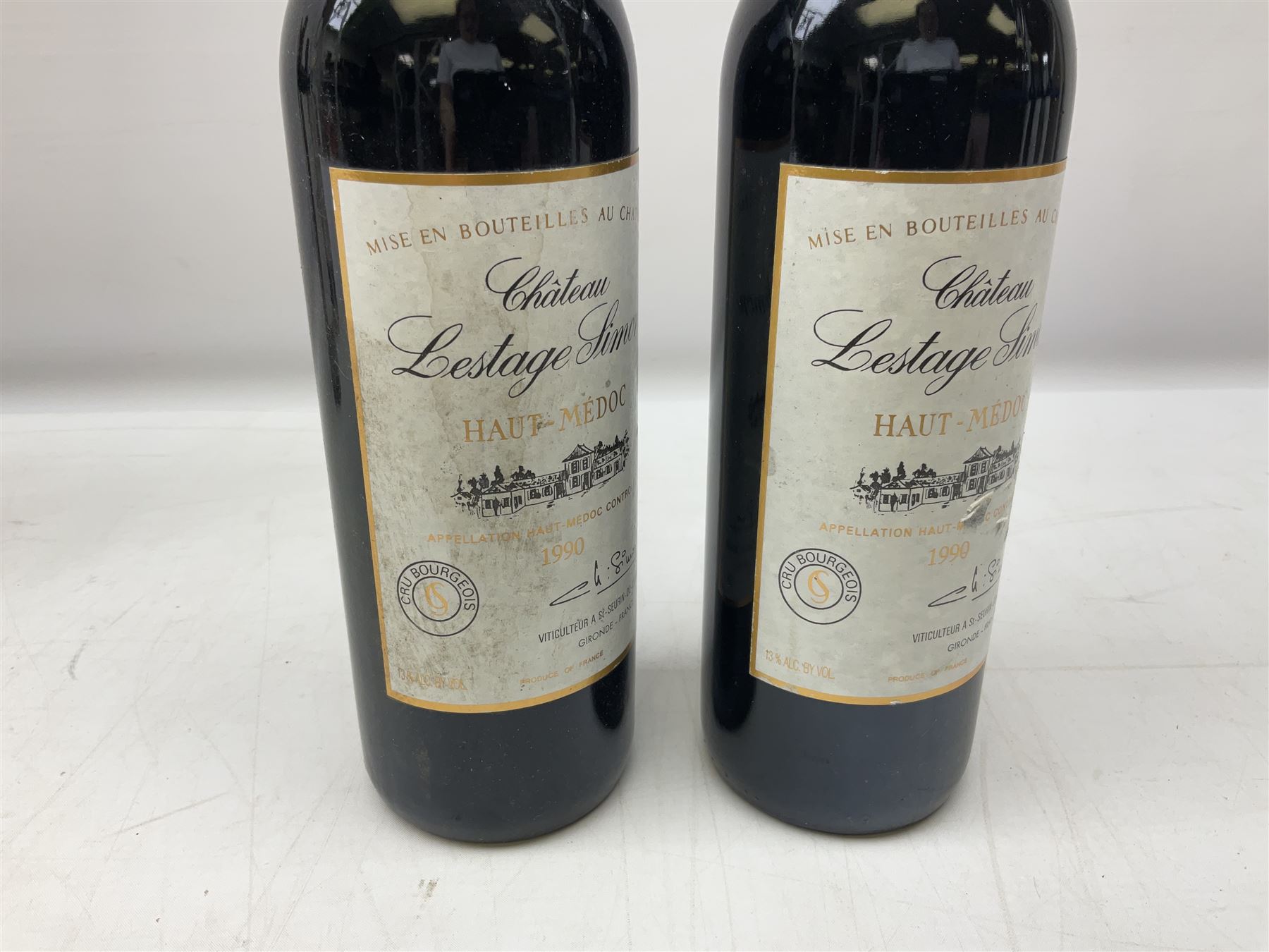 Chateau Lestage Simon 1990, Haut-Médoc, 750ml, 13% vol, seven bottles