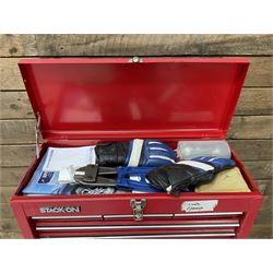 Britool, Halfords and Stack-on red tool chests with contents