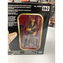 Star Wars - Episode 1 - Kaadu & Jar Jar Binks, Jabba The Hutt, two x Mos Espa Encounter, Opee & Qui-Gon Jinn, Watto's Box, Ammo Wagon & Falumpaset, Gungan Assault Cannon, Sith Speeder & Darth Maul, Armoured Scout Tank with Battle Droid and Gungan Catapult Accessory Set; all boxed (11)