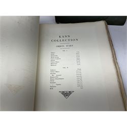 The R. Kann Collection, Objects D/Arts Vol I, Middle Age and Renaissance, and Vol II XVIIIth Century, together with The R. Kann Collection, Pictures, Vol I & Vol II, Paris, Charles Sedelmeyer 1907, photogravure plates