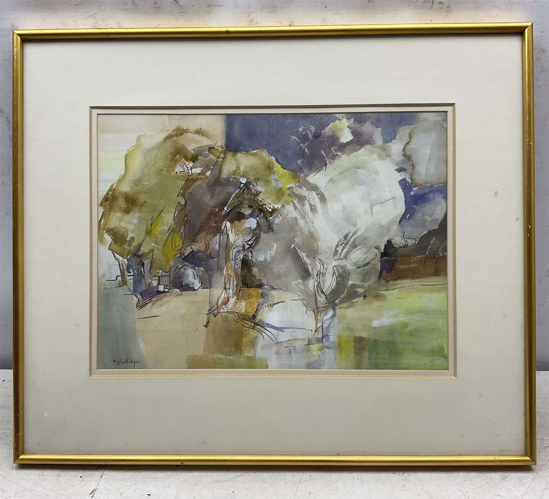 Maurice William Partridge (British 1913-1973): 'Landscape 4', watercolour signed, titled verso 28cm x 38cm 