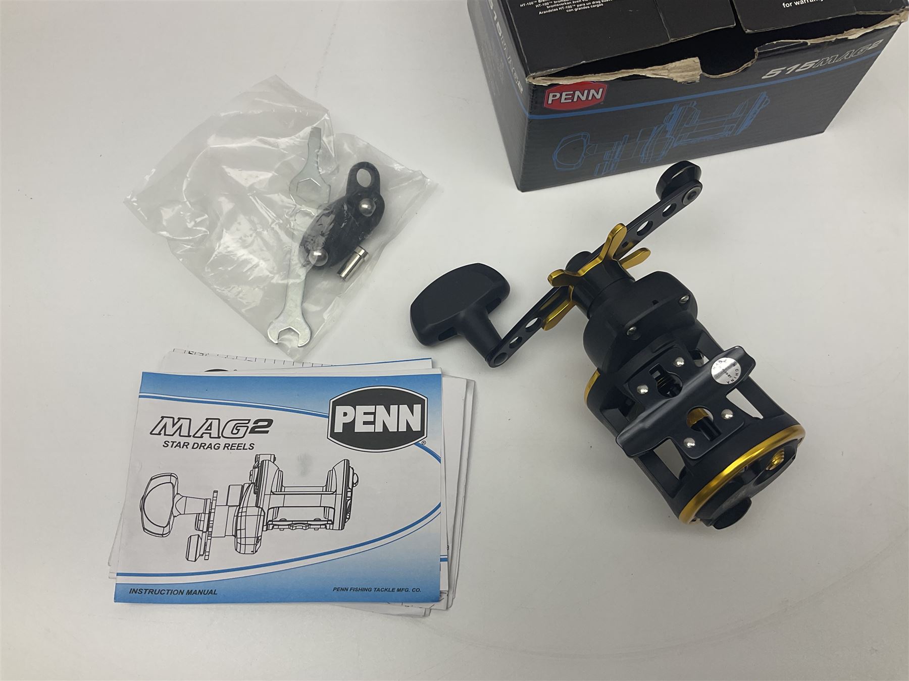 Three multiplier spool sea fishing reels, to include Swedish Abu Ambassaduer 700c Black, with spare spool, Swedish Abu Garcia Ambassadeur 6500 C3 CT MAG and Penn 515 MAG2, all boxed