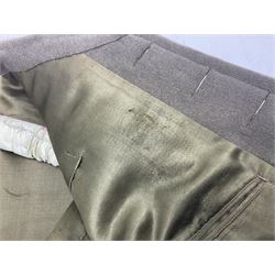 WW2 French Artillery Officer's greatcoat; bears label 'P. Vauclair 40 Boul. du Montparnasse Paris (inscribed to) Mr. Babin Le 17/4/40 No.674'