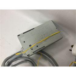 Fleischmann ‘N’ gauge - quantity of track, couplings, switches and accessories to include no.9481 Dump Car Unloader, two transformers and a mid 1980s Fleischmann catalogue 