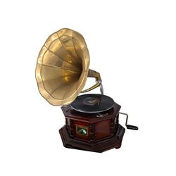 1920's design His Master's Voice table top gramophone 