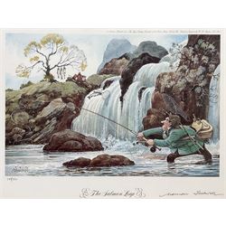 Norman Thelwell (British 1923-2004): 'The Salmon Leap' and 'Down by the River', pair limited edition colour prints signed in pencil and numbered 298/850 and 232/850, respectively pub. 1978, 20cm x 30cm (2)