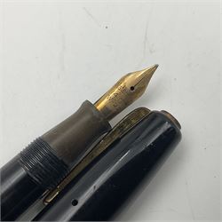Five Waterman's fountain pens, to include Ideal, 152V, 701 etc, four with 14ct gold nibs