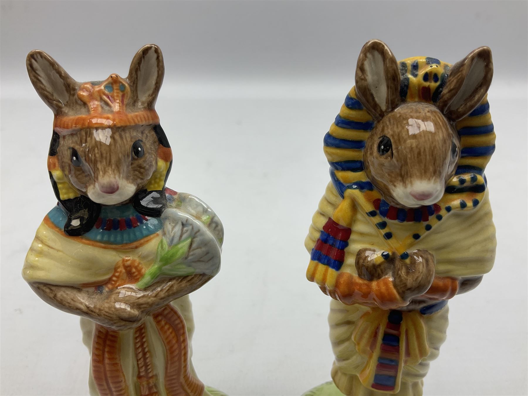 Two Royal Doulton Ancient Egyptian themed Bunnykins figures, with boxes (2)