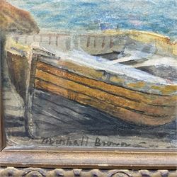 William Marshall Brown (British 1863-1936): Boys and their Boats, watercolour signed, inscribed 'To Alex and all the young mariners WMB' and dated '07 beneath mount verso 27cm x 25cm