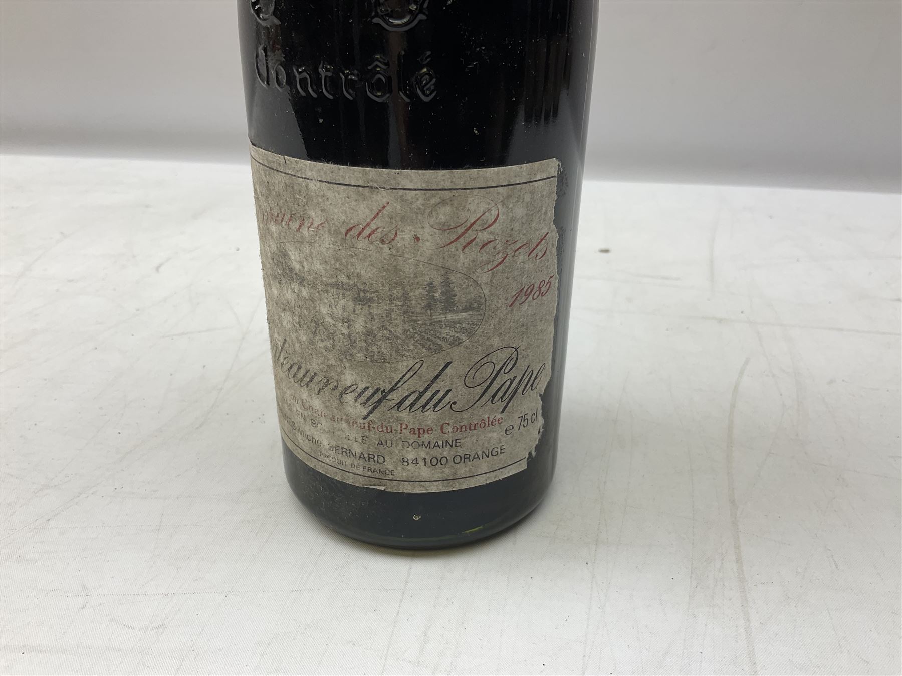 Domaine des Rozets, 1989, Chateauneuf du Pape, 75cl, 13% vol, four bottles together with further 1985 bottle, 75cl, unknown proof (5)