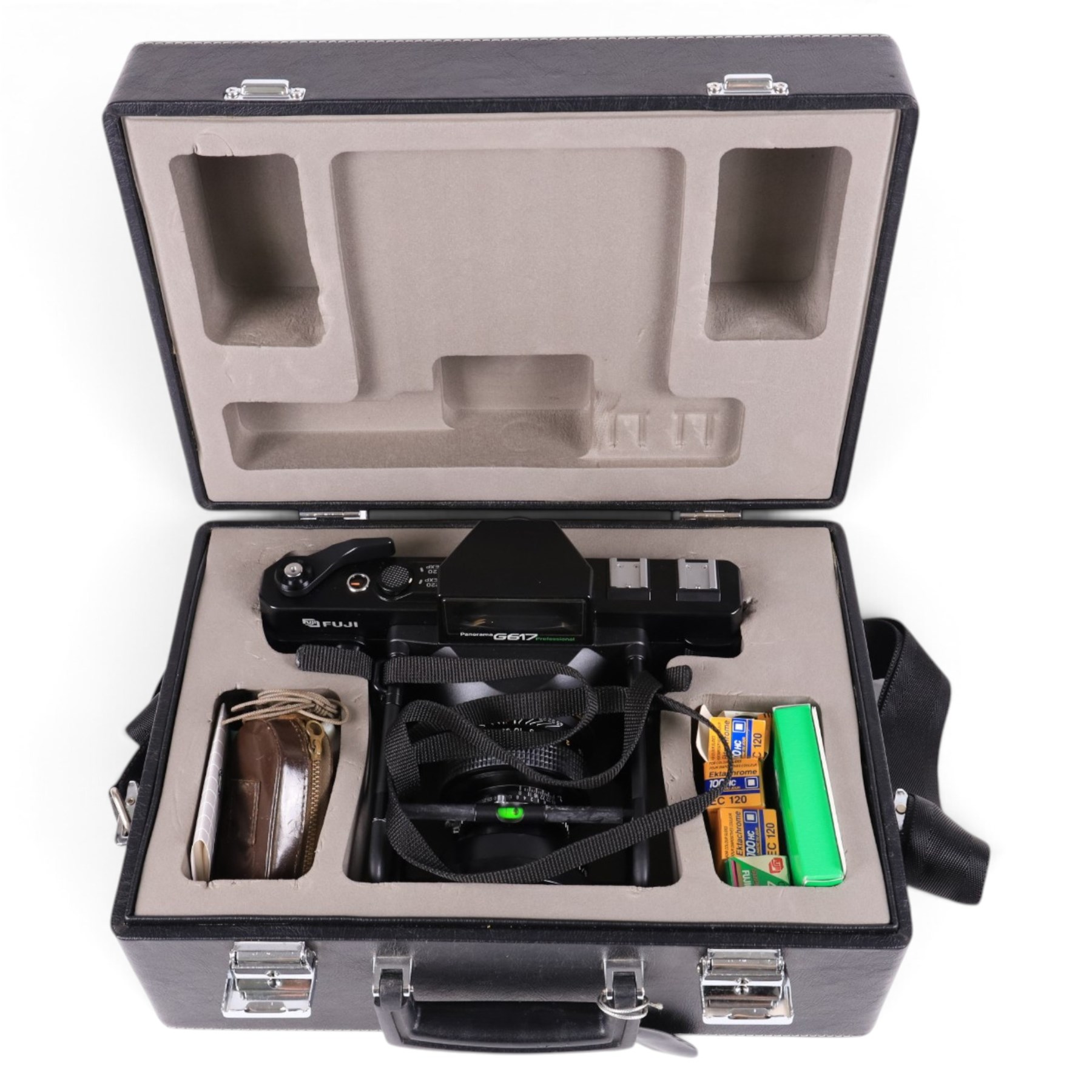 Fuji Panorama G617 Professional medium format camera, serial no. 6111450, with a Fujinon SW 1:8/105 lens, contained within original fitted carry case and cardboard box