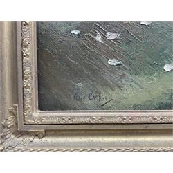 Colin Cairns Clinton Campbell (Scottish 1894-1970): 'Spring Flowers', oil on board signed, titled on gallery label verso 49cm x 59cm