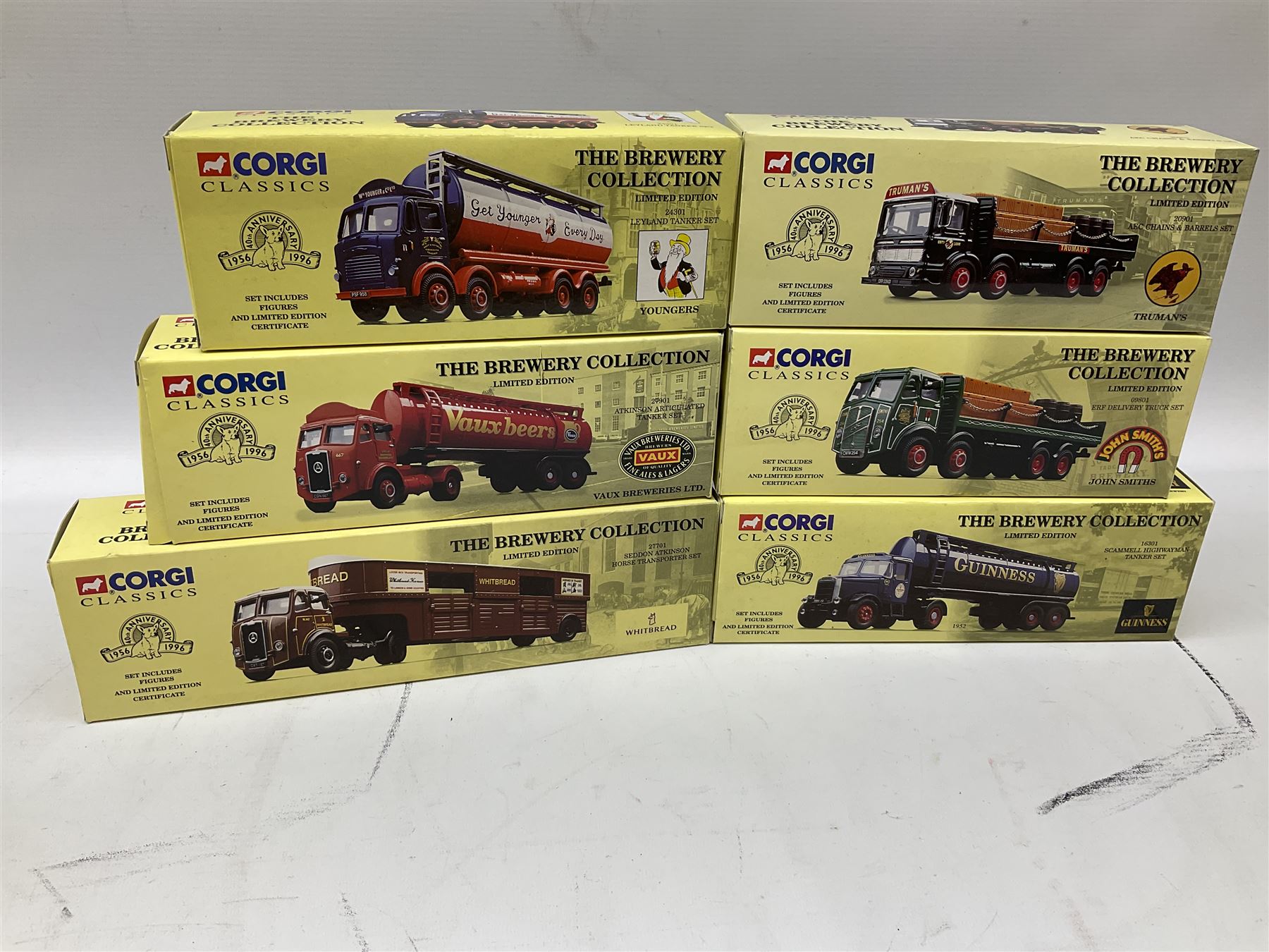 Corgi Classics - nine limited edition die-cast models in The Brewery Collection comprising 12401; 19601; 19702; 20901; 24301; 09801; 27901; 27701; and 16301; all boxed (9)