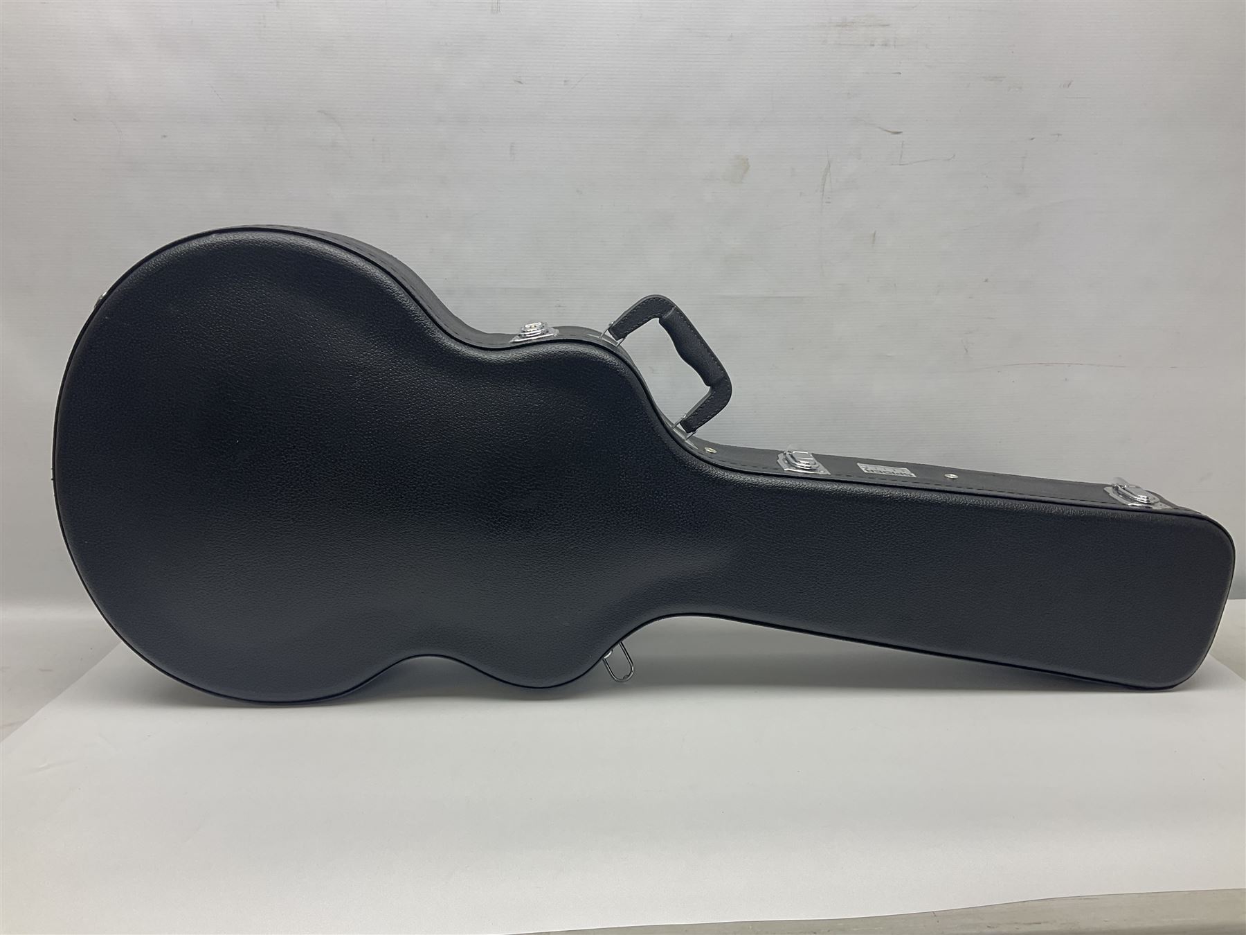 DeArmond Guild Star Fire Custom semi-acoustic guitar c2009 with tobacco sunburst finish and USA DeArmond gold foil pick-ups; serial no.KC9091266; L104cm; in Spider carrying case