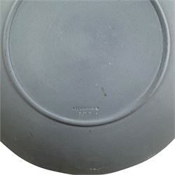 Collection Wedgwood Jasperware including clock, lighter, biscuit barrel and trinket boxes, together with other Wedgwood  