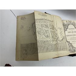 Sheahan, James Joseph, History of the Town & port of Kingston upon Hull, Second edition, John Green Beverley, 1866, folding frontis, map and engraved plates, together with another example of the same, (2)
