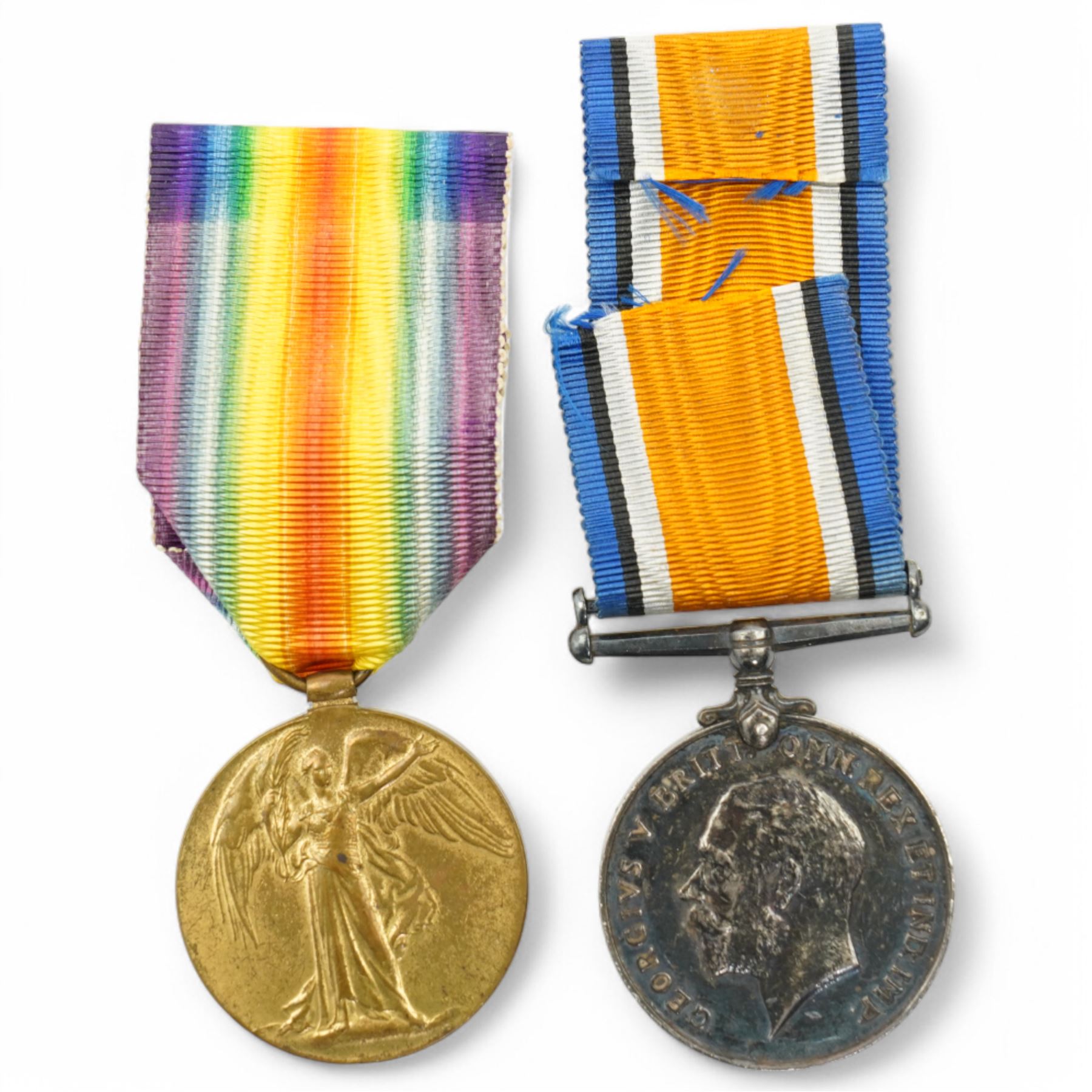 Pair of WWI British medals comprising War and Victory medals to 58400 Pte S Anyon Royal Welsh Fusiliers, another pair to 64889 Pte W Riddick, Liverpool Rifles and a pair of  WWII War Medal and 1939-45 Star to Major W R A Birch