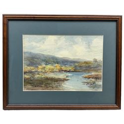 James Ulric Walmsley (British 1860-1954): On the Yorkshire Moors, watercolour signed 18cm x 26cm