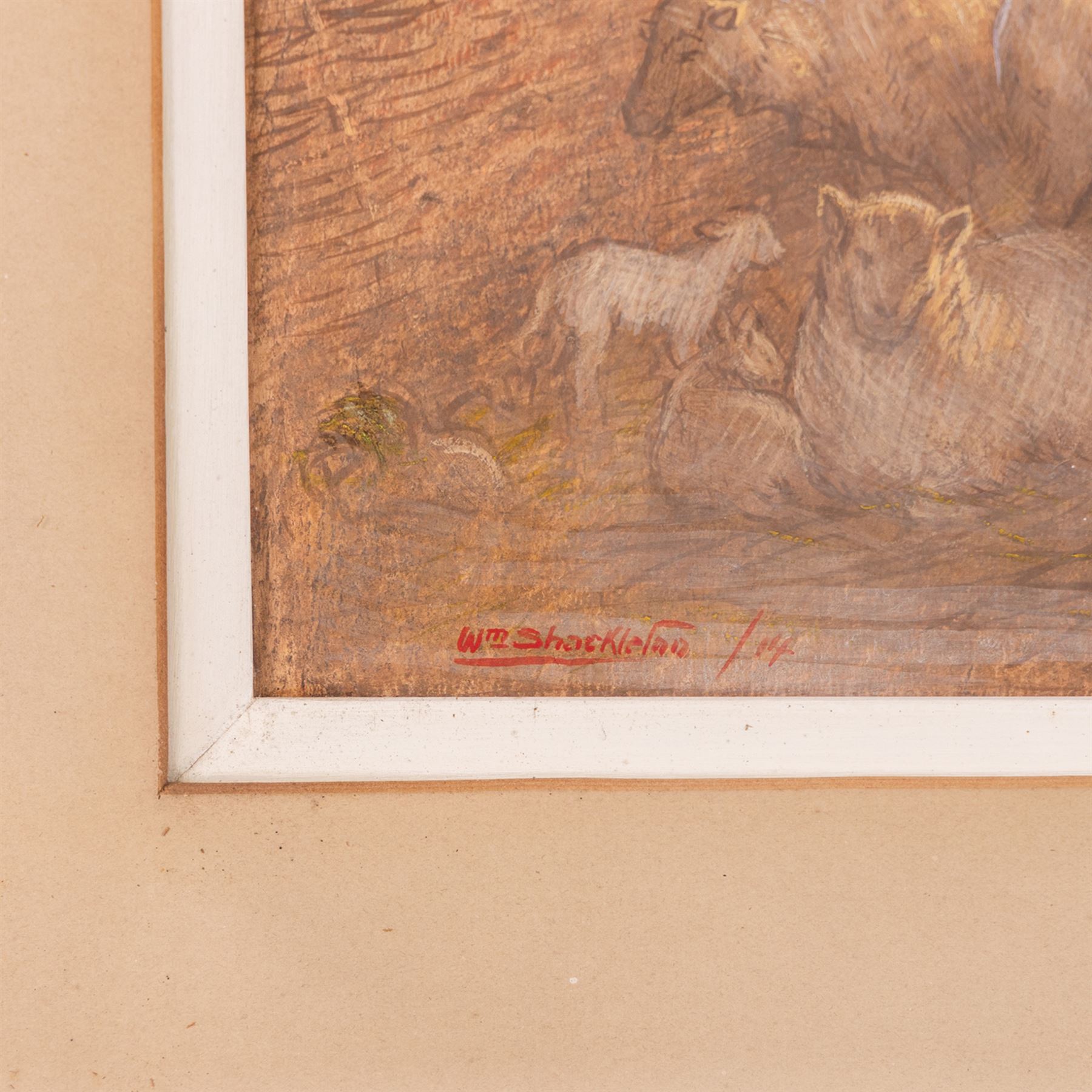 William Shackleton (Bradford 1872-1933): Sunrise Over the Lambs, gouache signed and dated '14, 34cm x 44cm