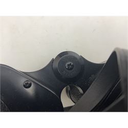 Pair of French binoculars by A.Tubeue Paris, together with three other pairs of binoculars including Telemax 5, Tasco Zip and Hanimax examples and a Panavue automatic slider viewer