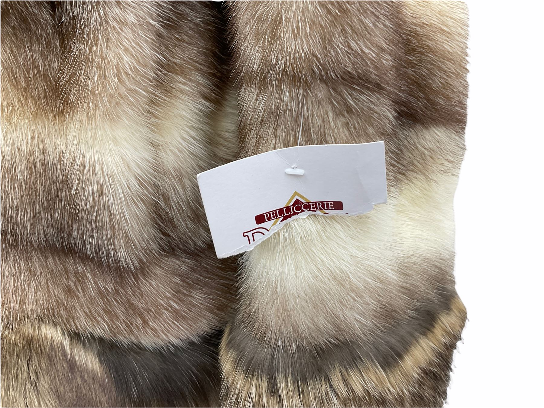 Mid length Mink and Fox fur ladies jacket by Pelliccerie Daria Silvi Marina approx size 14-16, with original tag.  